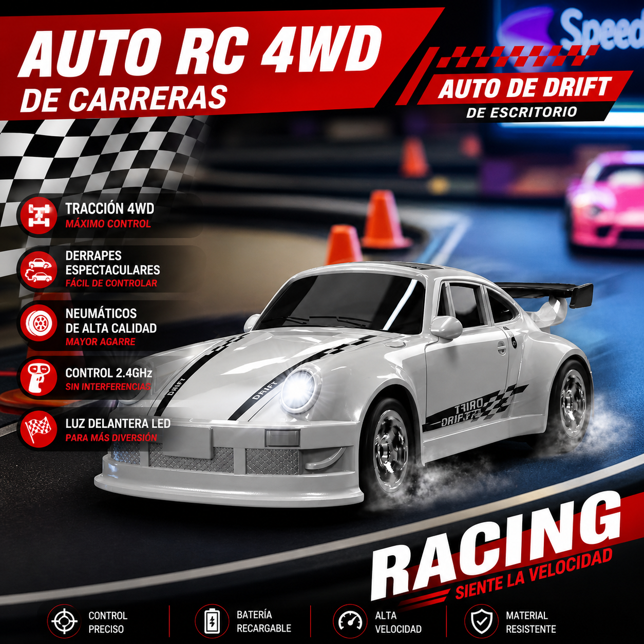 Mini Coche Drift a Control Remoto