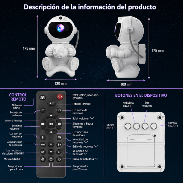 Proyector de Estrellas Mágico