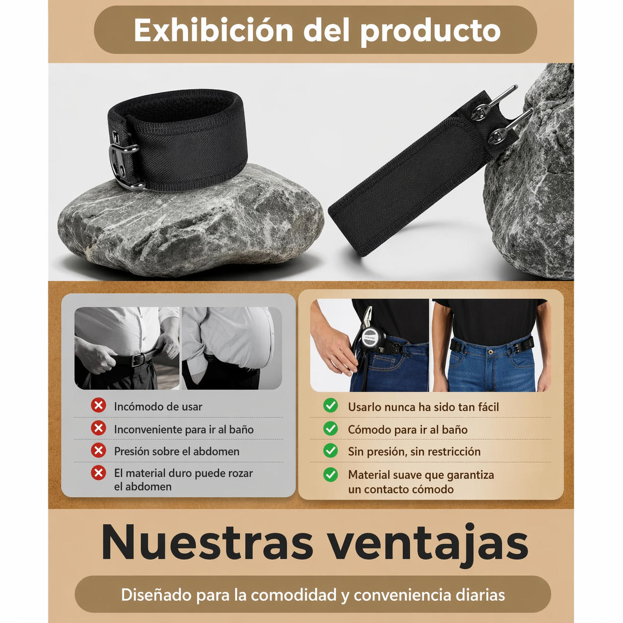 Cinturón sin Hebilla